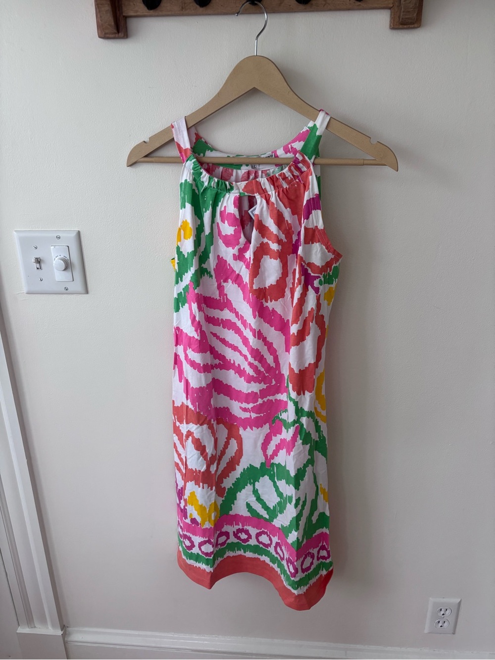 Barbara Gerwit High Neck Shift Cocktail Dress Size Large